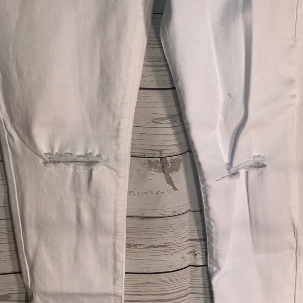 O2 5 Pocket Jean Distressed White Size 26 - Picture 4 of 6